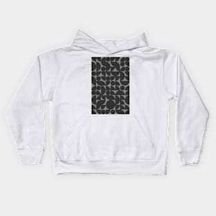 Dark Colored Geometric Pattern - Shapes #8 Kids Hoodie